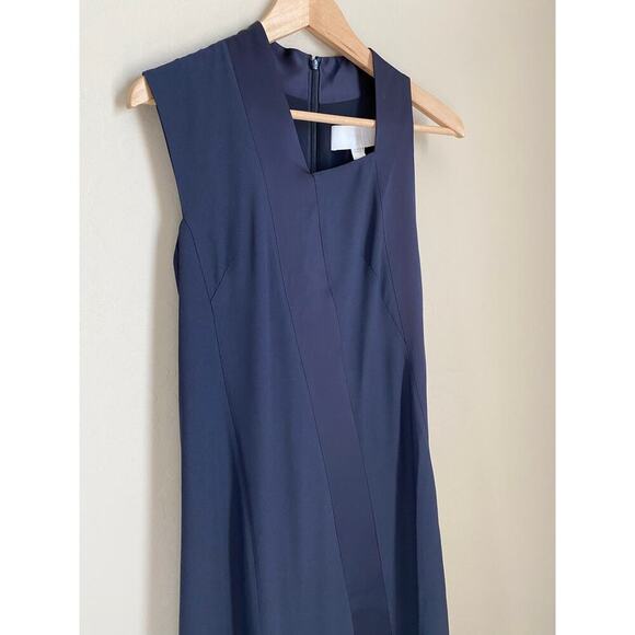 BOSS Danelava Asymmetrical A-Line Dress –‎ Navy Blue, Size 4, NWT - Picture 6 of 10